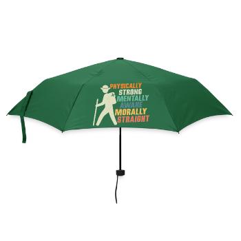 Scout Strength: Physical, Mental, Moral Tee - Umbrella (small) - bottlegreen - Front