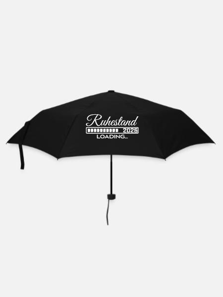 Ruhestand 2025 loading - Regenschirm (klein) - Schwarz