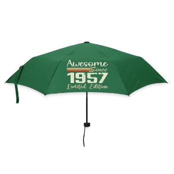 Anniversaire 67 Ans Millésime 1957 Cadeau 1957 - Parapluie standard - vert bouteille - Devant