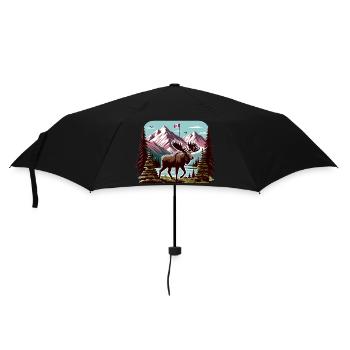 Kanada 9 - Regenschirm (klein) - Schwarz - Vorne