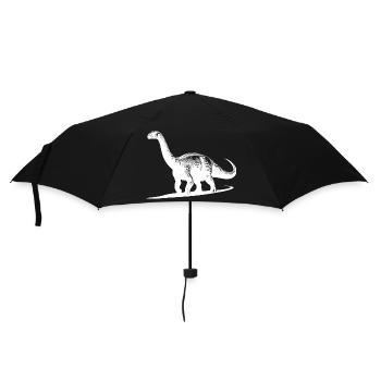 Riesiger Dino Brachiosaurus Dinosaurier - Regenschirm (klein) - Schwarz - Vorne