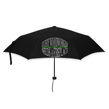 Funny Carpenter Funshirt Charpentier Travail T-shirts - Parapluie standard - noir - Devant