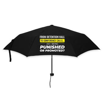 Work Memes Office-Humor Workplace Funny - Umbrella (small) - black - Front