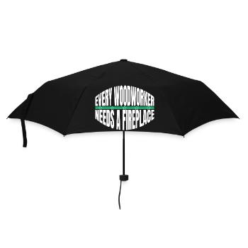 forestry statement forest work joke - Umbrella (small) - black - Front