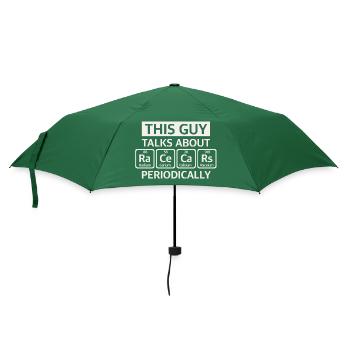 Race Car | Periodic table, funny sayings - Umbrella (small) - bottlegreen - Front