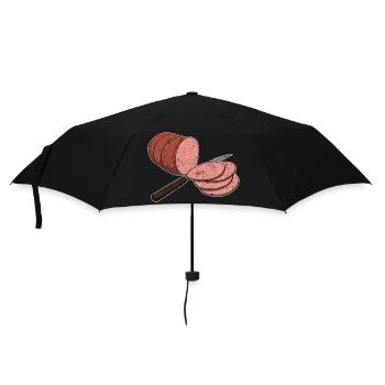 Bologna Italia Italienische Küche Wurst Essen - Regenschirm (klein) - Schwarz - Vorne