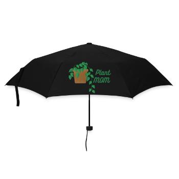 Plant mom - climbing plant - Umbrella (small) - black - Front
