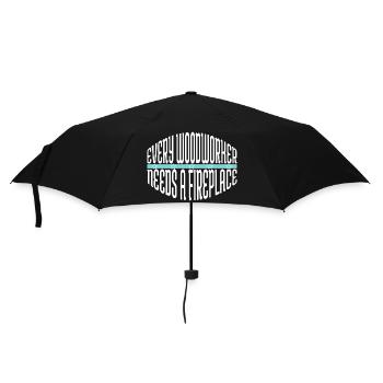 Travail du bois marteau-piqueur citation drôle menuiserie - Parapluie standard - noir - Devant