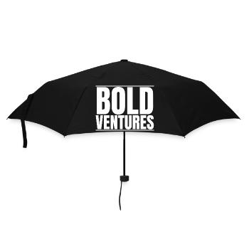 fun fearless living embracing uncertainty awesome - Umbrella (small) - black - Front