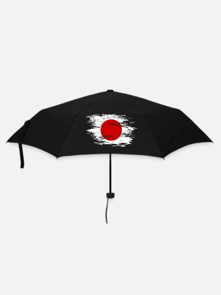 Japan flag used - Umbrella (small) - black