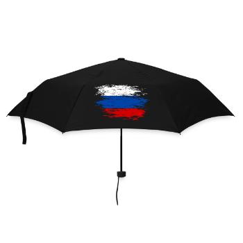 Drapeau russe utilisé - Parapluie standard - noir - Devant