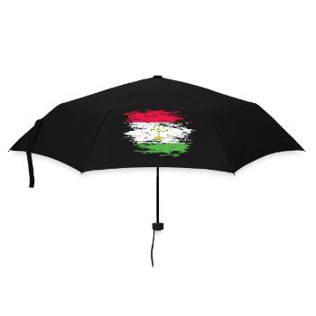 Tajikistan flag used - Umbrella (small) - black - Front