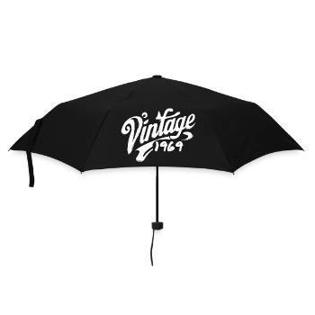 Vintage 1969 Jahrgang 1969 Geburtstag 1969 Retro - Regenschirm (klein) - Schwarz - Vorne