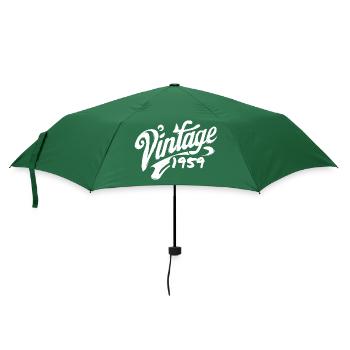 Millésime 1959 Millésime 1959 Anniversaire 1959 Rétro - Parapluie standard - vert bouteille - Devant