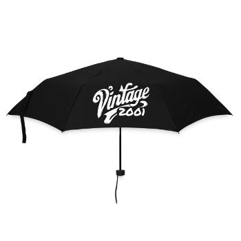 Vintage 2001 Jahrgang 2001 Geburtstag 2001 Retro - Regenschirm (klein) - Schwarz - Vorne