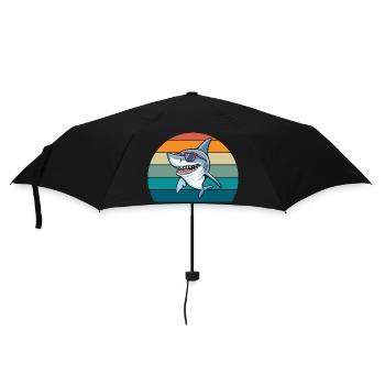 Shark Retro - Umbrella (small) - black - Front
