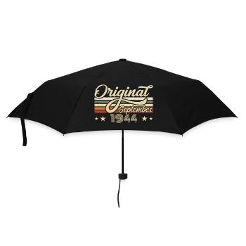 1944 Septembre Naissance Anniversaire Année de naissance 1944 - Parapluie standard - noir - Devant