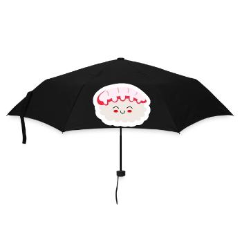 sushi, sushi fan, wasabi - Umbrella (small) - black - Front