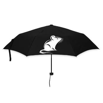 Mouse Drawing Tattoo Style - Umbrella (small) - black - Front