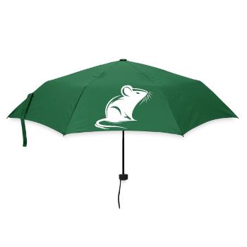 Mouse Drawing Tattoo Style - Umbrella (small) - bottlegreen - Front