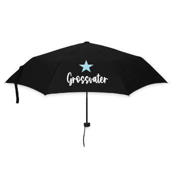 Grossvater Opa Großvater Großpapa Opi Gross-Vater - Regenschirm (klein) - Schwarz - Vorne