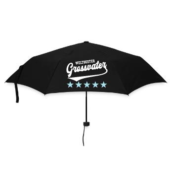 Grossvater Bester Opa Weltbester Großvater Opi - Regenschirm (klein) - Schwarz - Vorne