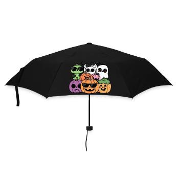 Halloween Party Figuren Sonnenbrille - Regenschirm (klein) - Schwarz - Vorne