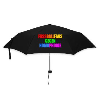 Les supporters de football contre l’homophobie - Parapluie standard - noir - Devant