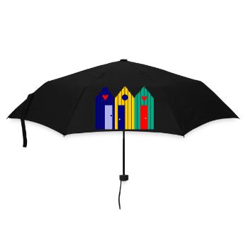 Jahrestag. Jubiläumsdekade. Humor. komisch - Regenschirm (klein) - Schwarz - Vorne