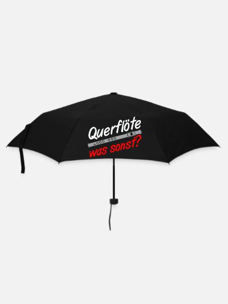 Fanfahrenzug, Spielmannszug,Musikzug,Querflöte (25 - Regenschirm (klein) - Schwarz