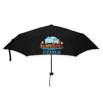 Ville de Stockholm - Parapluie standard - noir - Devant