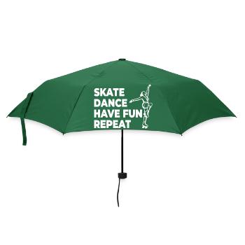 Skate Dance Have Fun Repeat - Umbrella (small) - bottlegreen - Front