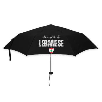 Lebanese proud, I love Lebanon - Umbrella (small) - black - Front