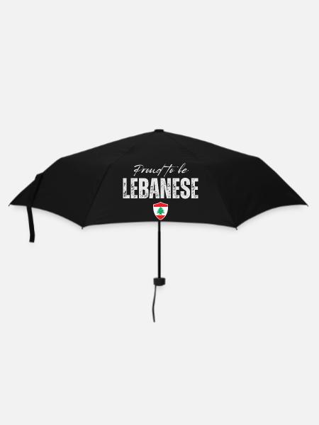 Libanese stolz, ich liebe den Libanon - Regenschirm (klein) - Schwarz