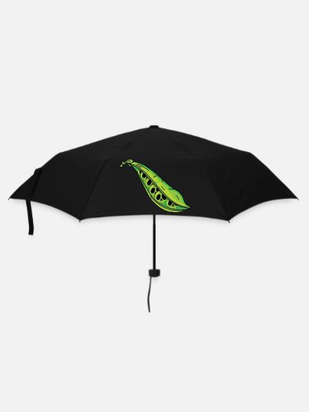 Erbsenschädel - Regenschirm (klein) - Schwarz