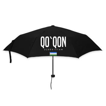 Qo'qon Usbekistan - Regenschirm (klein) - Schwarz - Vorne