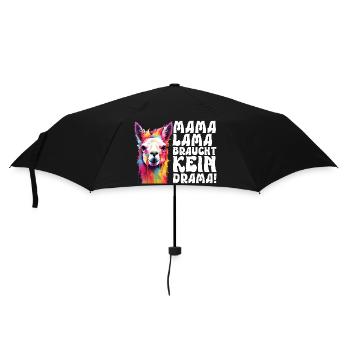 Expectant mothers MAMA LAMA NEEDS NO DRAMA - Umbrella (small) - black - Front