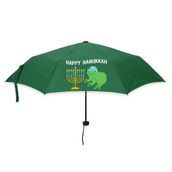 Hanoukka Hanoukka Hanoukka Grenouille - Parapluie standard - vert bouteille - Devant