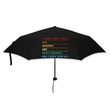 Opa Enkel Enkelkind Opi Großvater - Regenschirm (klein) - Schwarz - Vorne