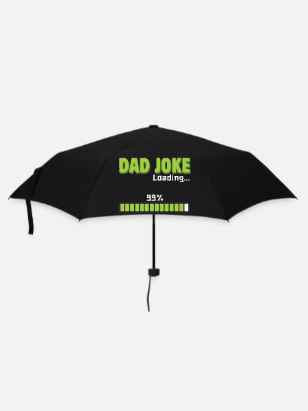Dad Joke Loading 99% – Funny Gift for Dad - Umbrella (small) - black
