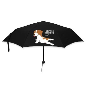 Les lève-tard se lèvent lundi matin râle-bougons - Parapluie standard - noir - Devant