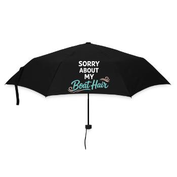 Les poils de mer s’en fichent - Parapluie standard - noir - Devant