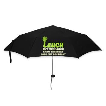 Gym LAUCH MIT SCHLAUCH KAUM TRAINIERT Lustig - Regenschirm (klein) - Schwarz - Vorne
