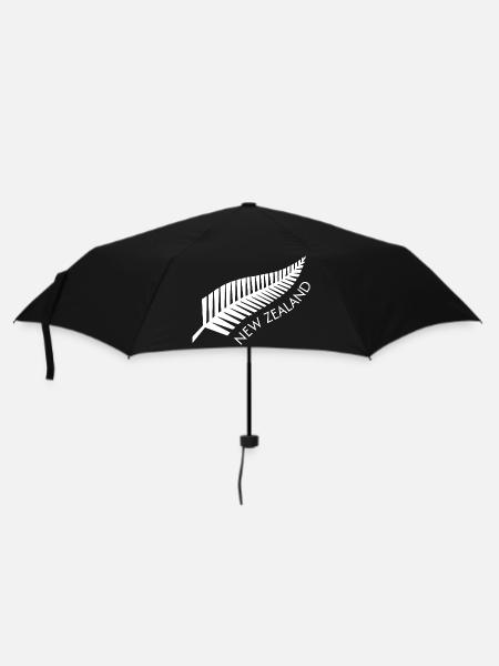 Neuseeländischer Fern Stolzer Kiwi - Regenschirm (klein) - Schwarz