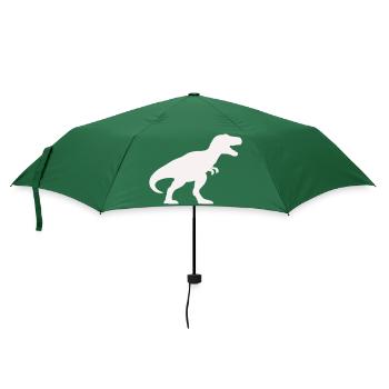 Dino Silhouette Tyrannosaurus Rex - Parapluie standard - vert bouteille - Devant