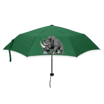Rhinocéros Puissant Colère Logo Animal Sauvage - Parapluie standard - vert bouteille - Devant