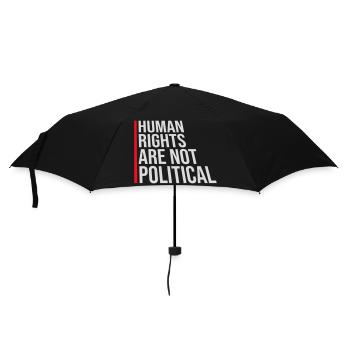 Les droits de l’homme ne sont pas politiques Logo Menschenrechte - Parapluie standard - noir - Devant