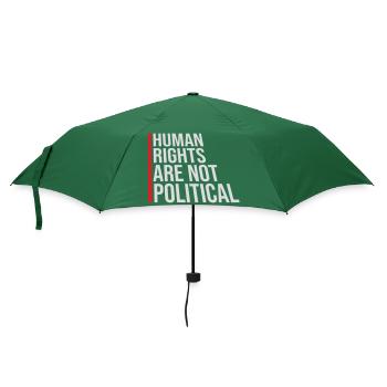 Les droits de l’homme ne sont pas politiques Logo Menschenrechte - Parapluie standard - vert bouteille - Devant