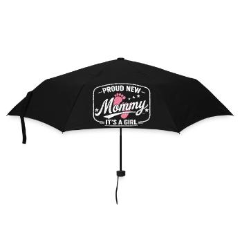 Future maman et mère enceinte, fille biologique - Parapluie standard - noir - Devant