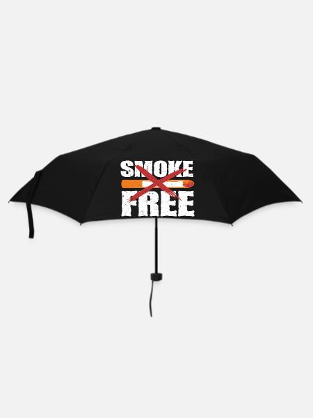 Nichtraucher Ex Raucher Smoke Free - Regenschirm (klein) - Schwarz